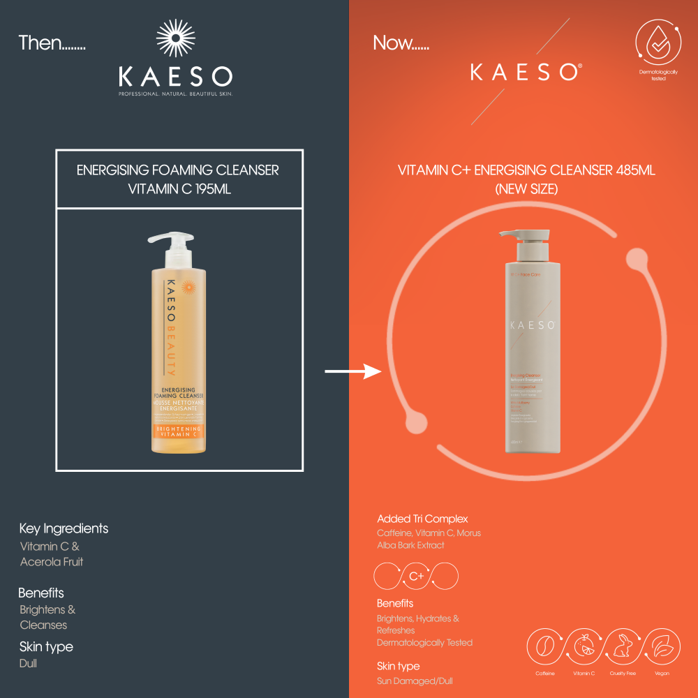 Kaeso Vitamin C+ Face Care Energising Cleanser 485ml