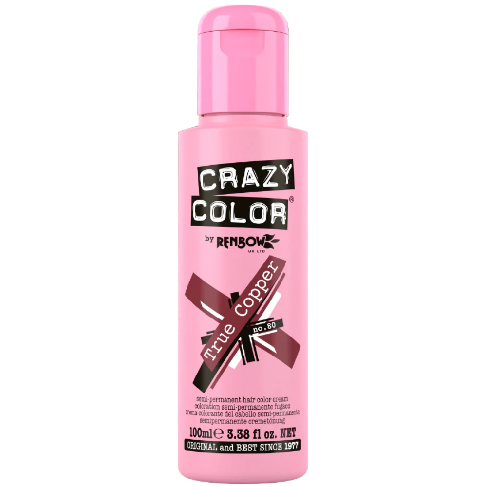 Crazy Colour True Copper Hair Dye 100ml