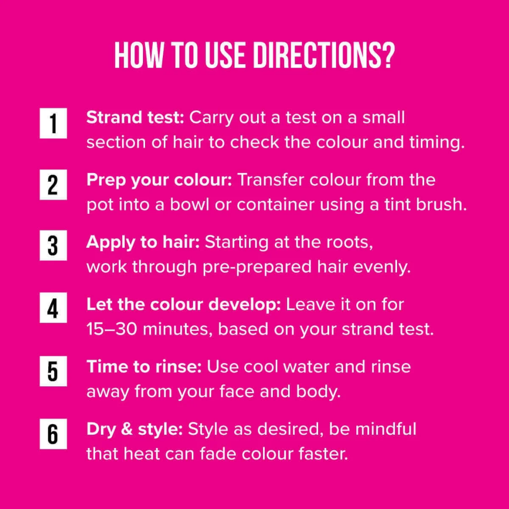 Directions Navy Blue Hair Dye 100ml
