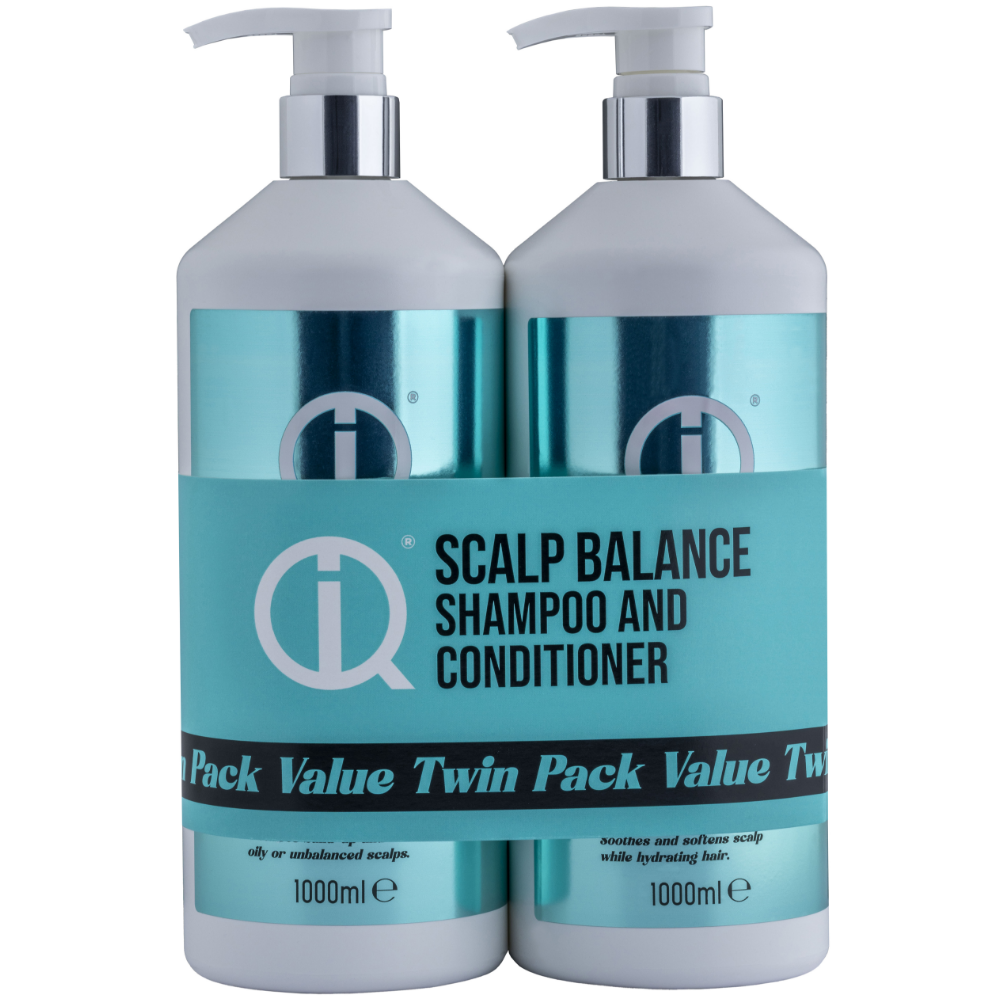 IQ Intelligent Haircare Scalp Balance Shampoo & Conditioner Twin 2 x 1000ml
