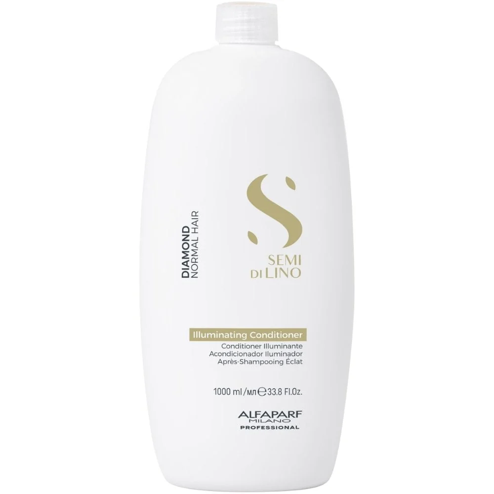 Alfaparf Milano Semi Di Lino Diamond Illuminating Shampoo 500ml & Conditioner 1000ml Twin