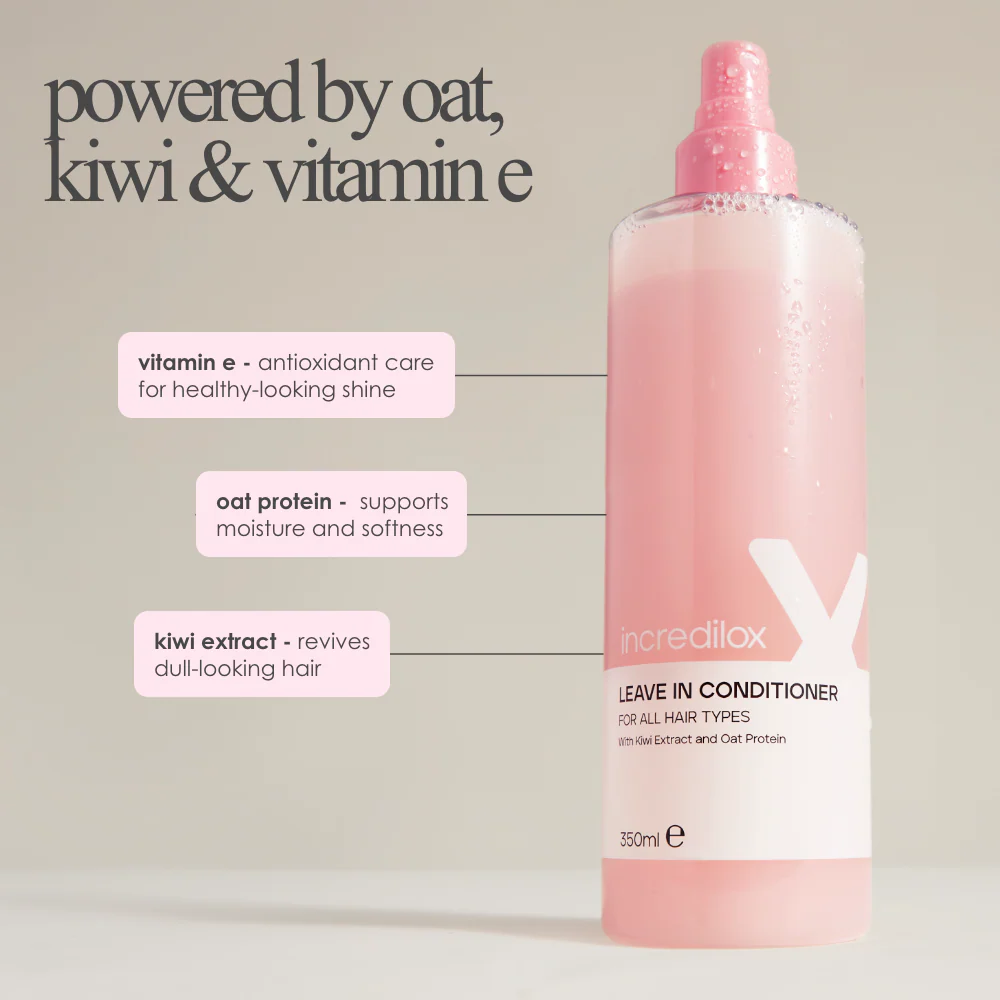 Incredilox Leave-In Conditioner 350ml & Detangling Hair Brush Duo