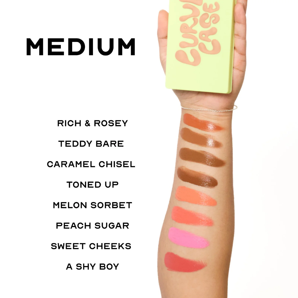 Made By Mitchell Curve Case Matte Cream Blusher & Bronzer Palette Medium
