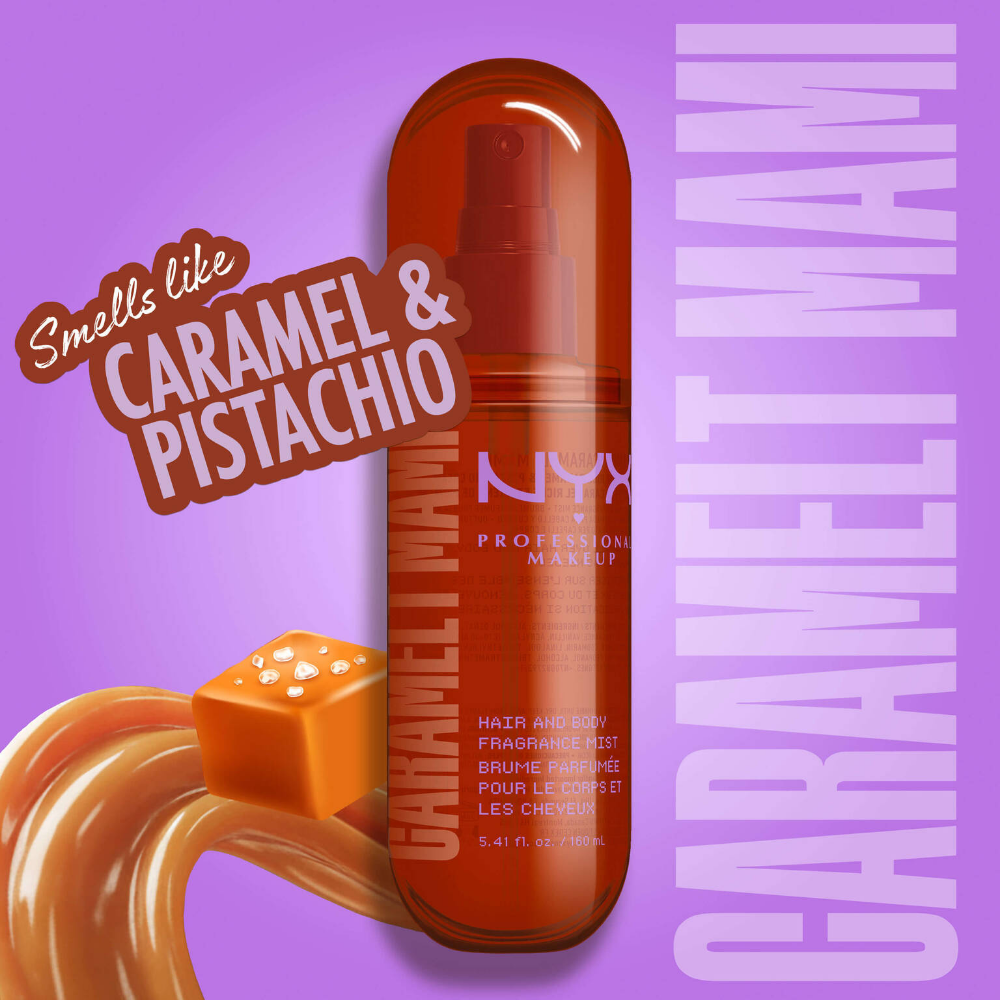 NYX Professional Makeup Fat Oil Hair & Body Fragrance Mist Caramelt Mami 80ml