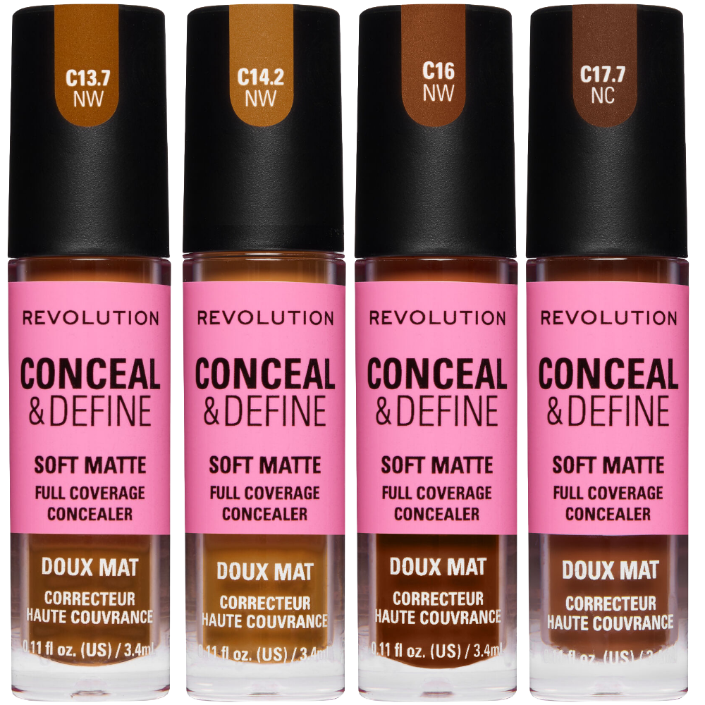 Makeup Revolution Conceal & Define Full Coverage Concealer 3.4ml