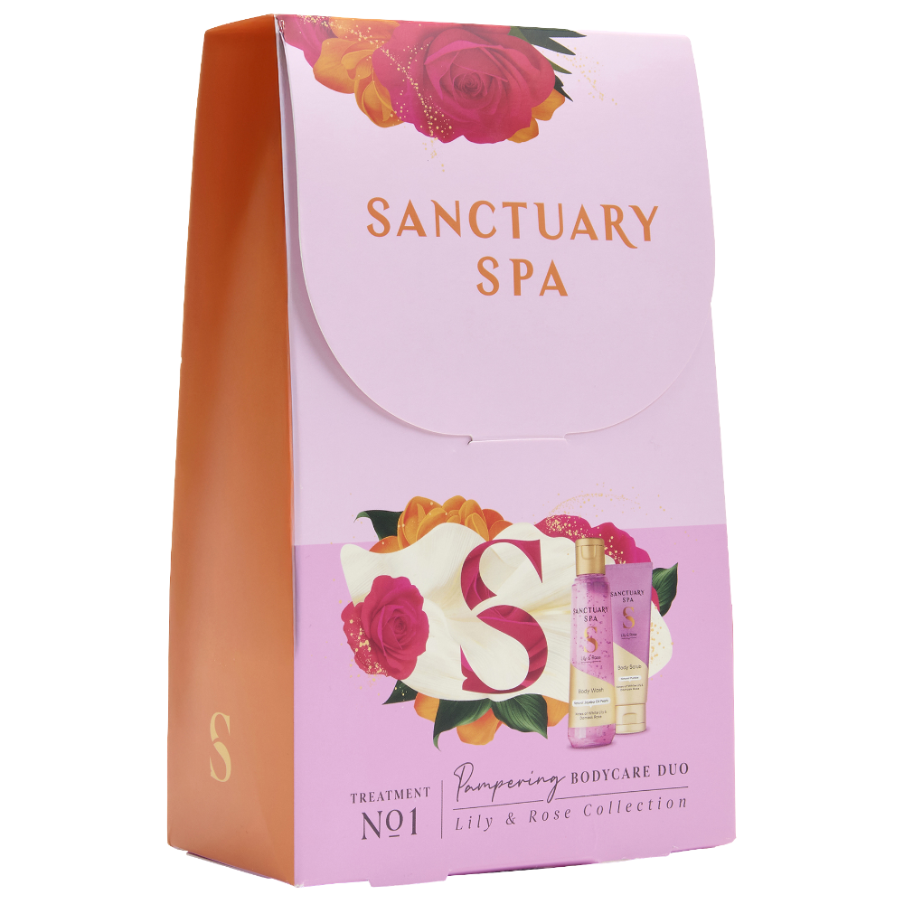 Sanctuary Spa White Lily & Damask Rose Pampering Bodycare Duo