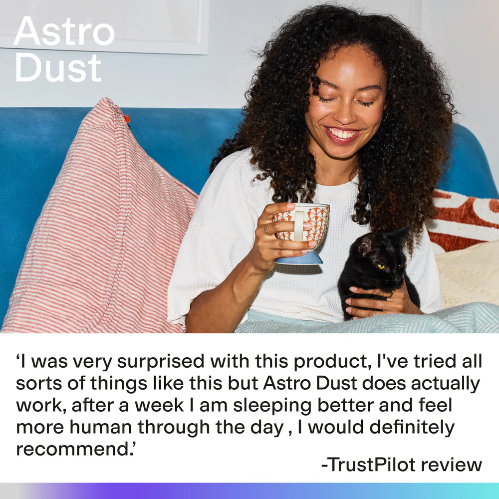Spacegoods Astro Dust Sleep Mushroom & Adaptogen Evening Blend Supplement Chocolate 7 x 8g