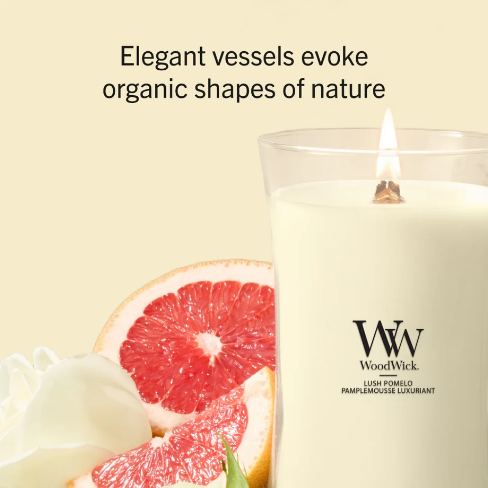 WoodWick Lush Pomelo Mini Hourglass Jar Candle