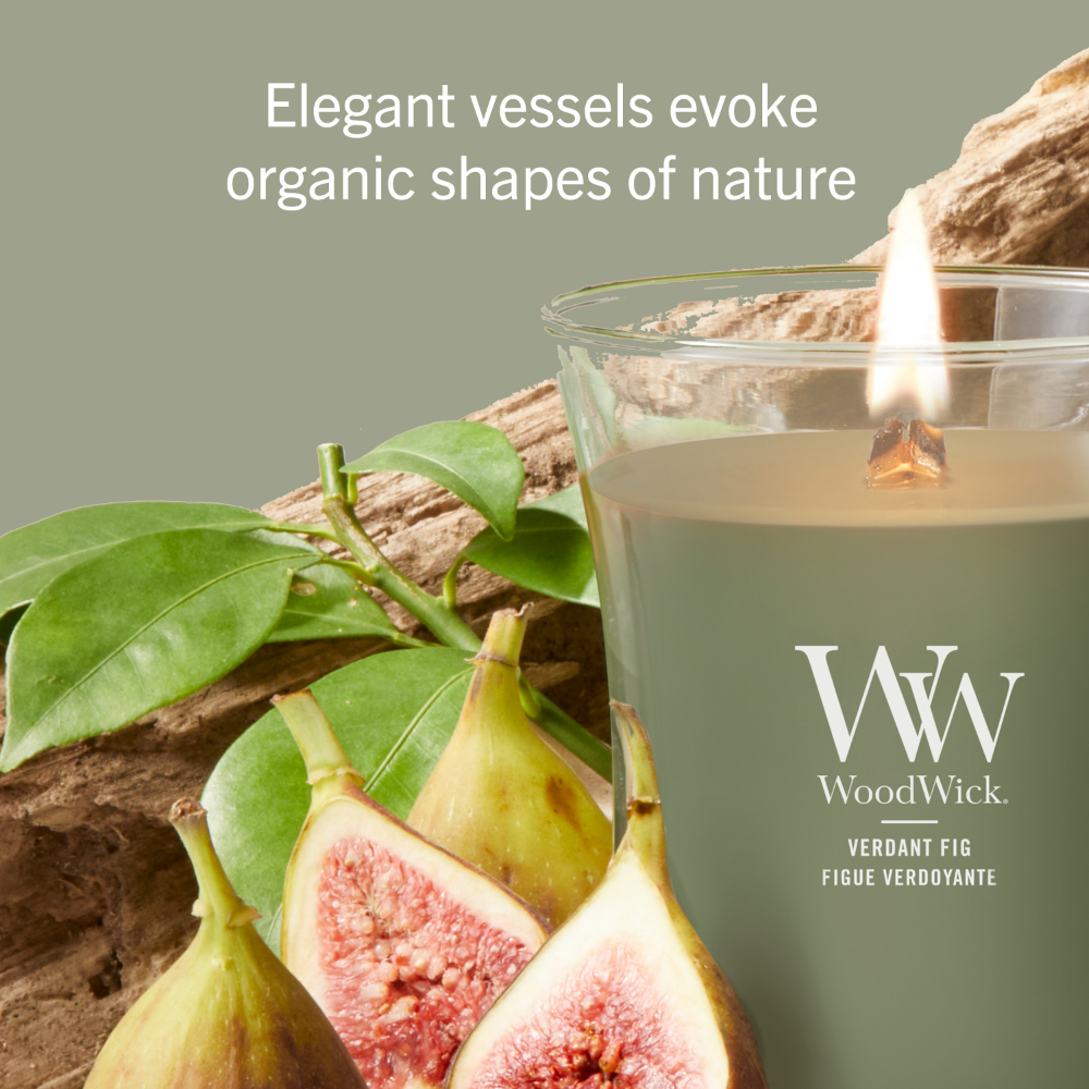 WoodWick Verdant Fig Medium Hourglass Jar Candle