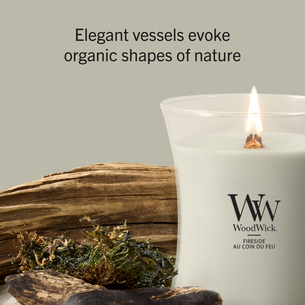 WoodWick Fireside Large Hourglass Jar Candle