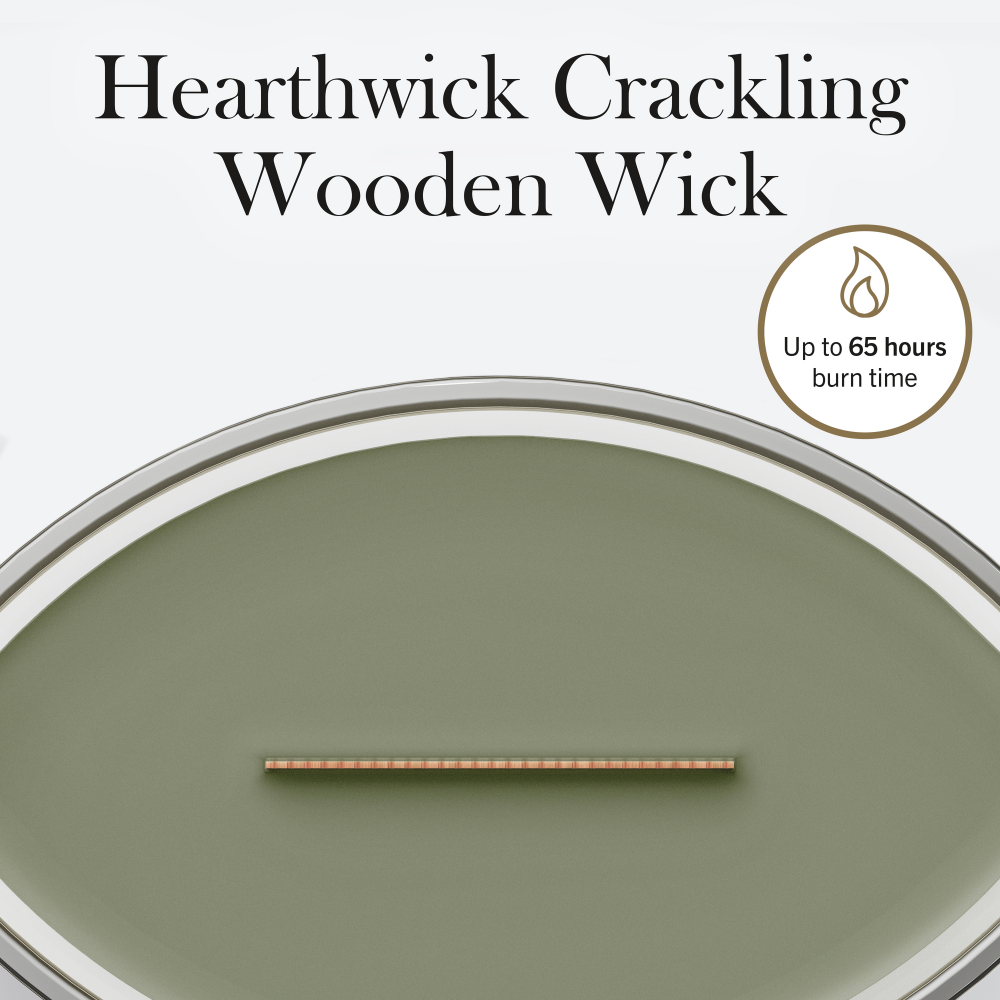 WoodWick Trilogy Verdant Woods Ellipse Jar Candle