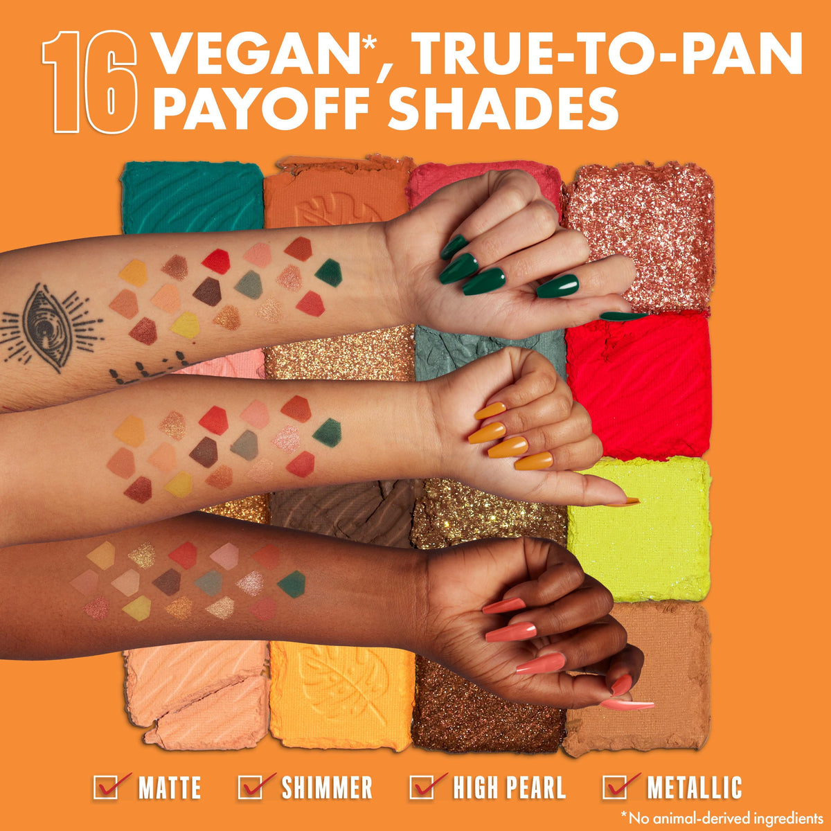 NYX Professional Makeup Ultimate 16 Colour Eyeshadow Palette Paradise Shock