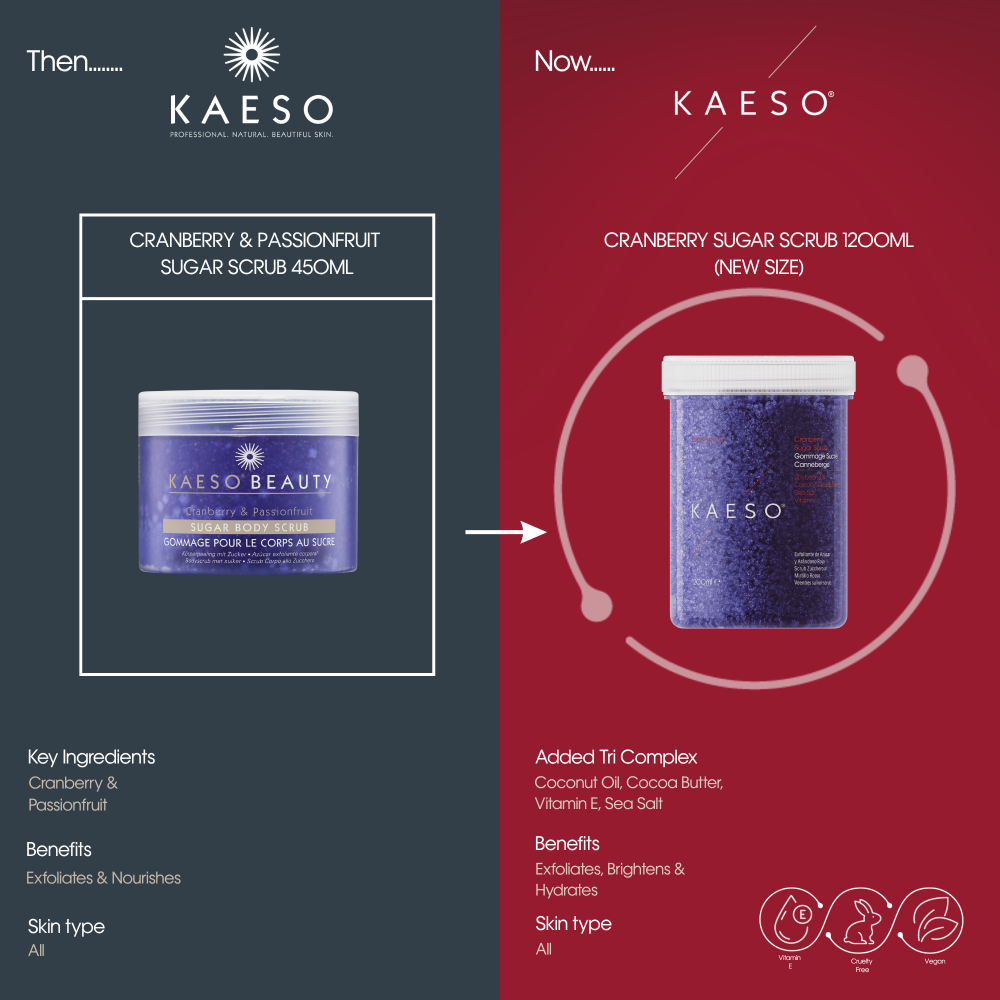 Kaeso Experience Cranberry Sugar Body Scrub 1200ml