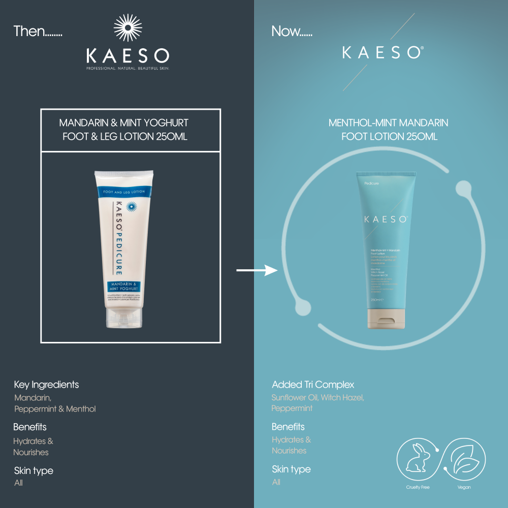 Kaeso Pedicure Menthol-Mint + Mandarin Foot Lotion 485ml