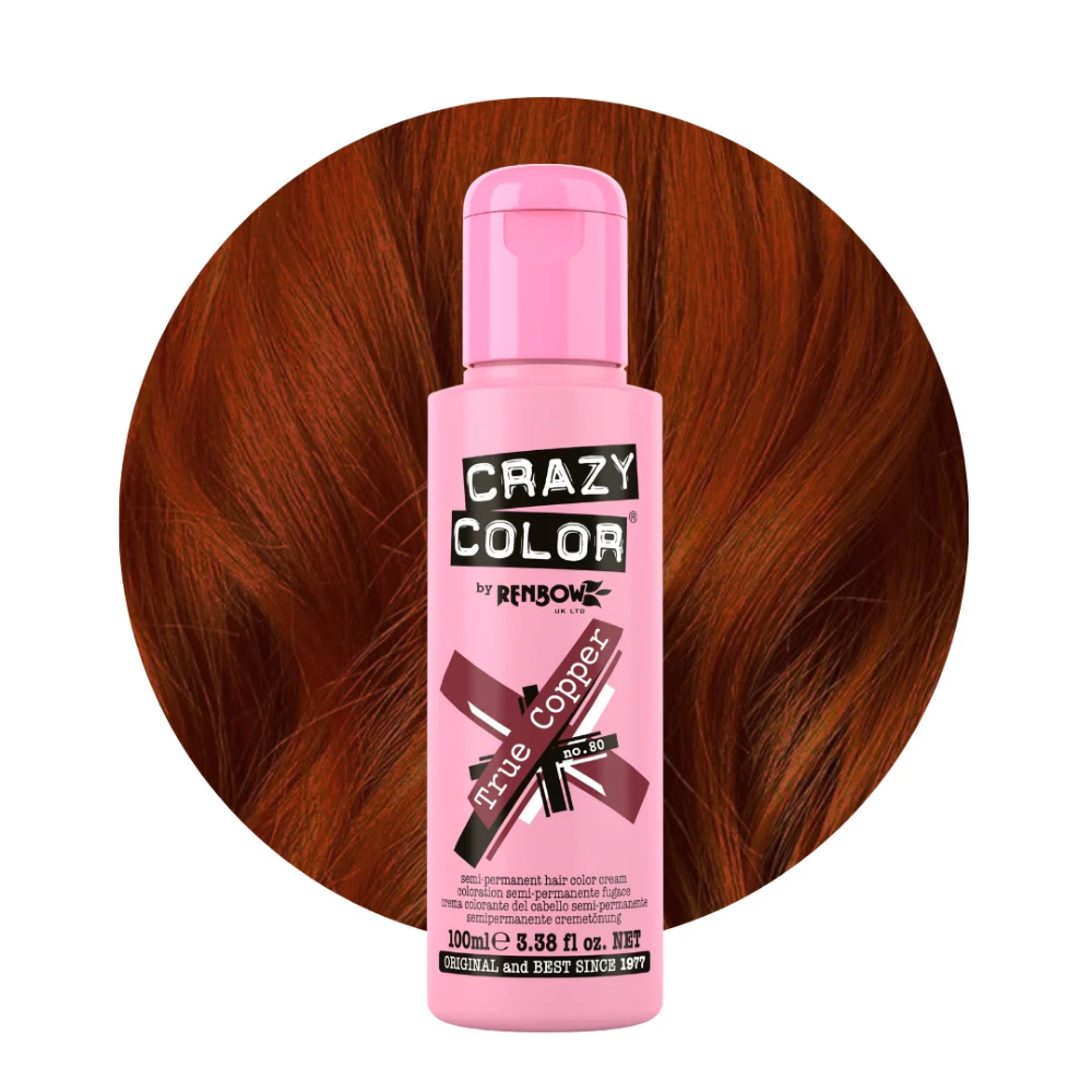 Crazy Colour True Copper Hair Dye 100ml