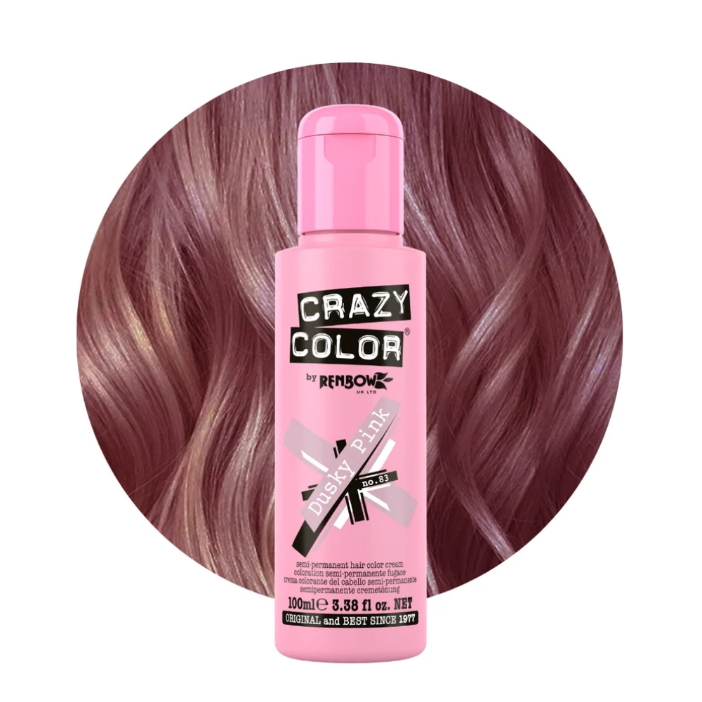 Crazy Colour Dusty Pink Hair Dye 100ml