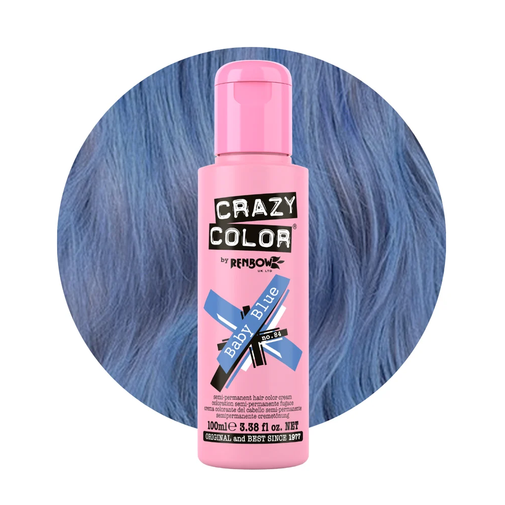 Crazy Colour Baby Blue Hair Dye 100ml