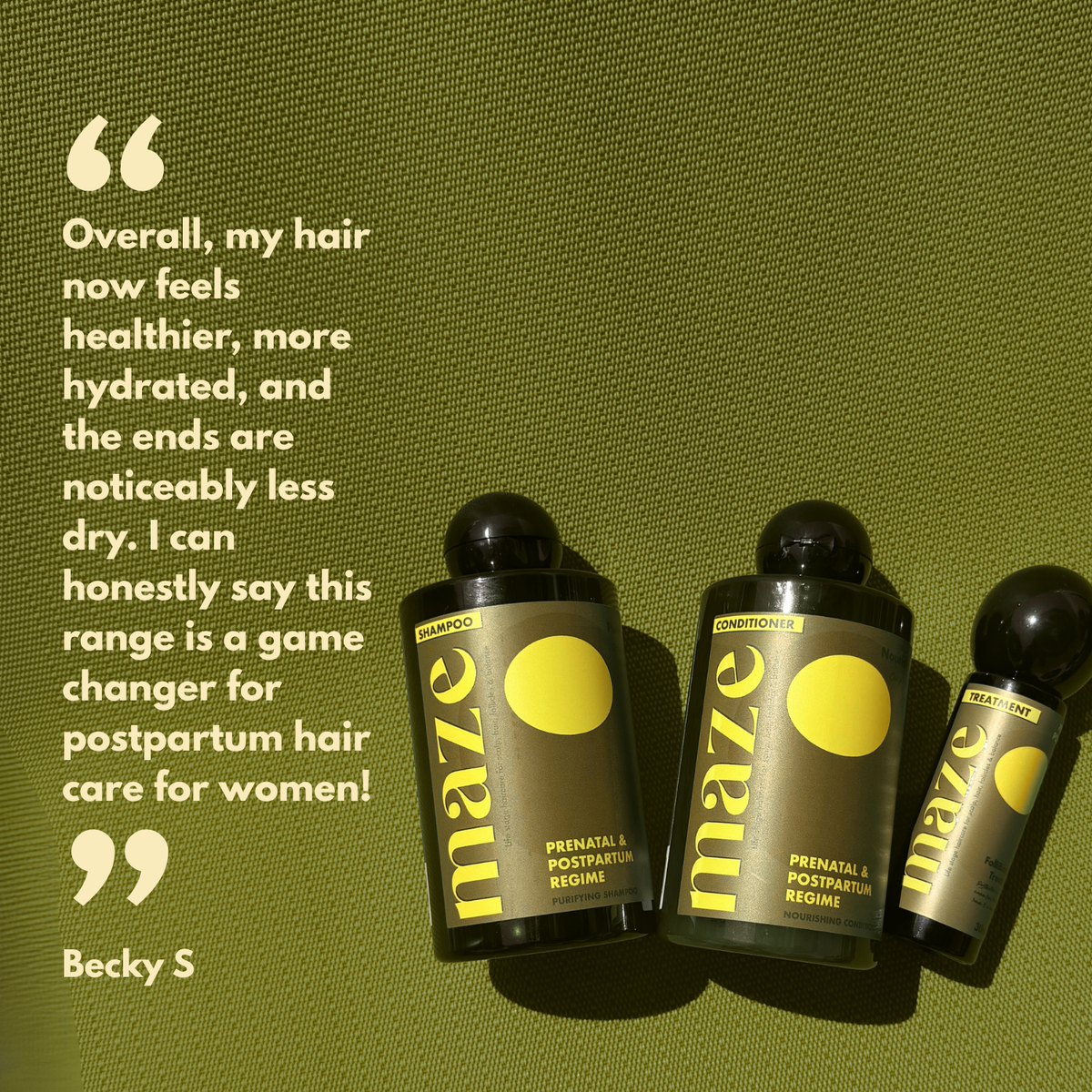 Maze Prenatal & Postpartum Hair Care Trio