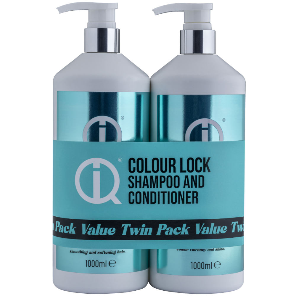 IQ Intelligent Haircare Colour Lock Shampoo & Conditioner Twin 2 x 1000ml