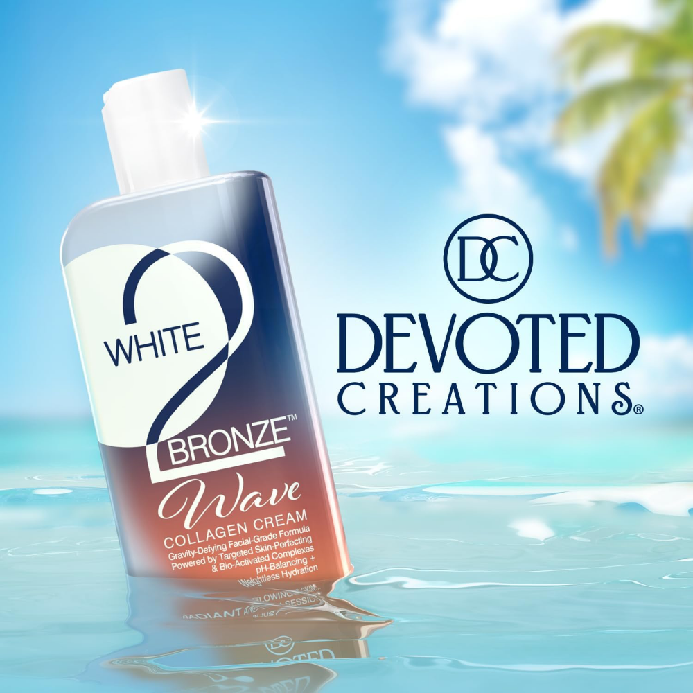 Devoted Creations White2Bronze Wave Collagen Cream Dark Tanning Accelerator Lotion 251ml