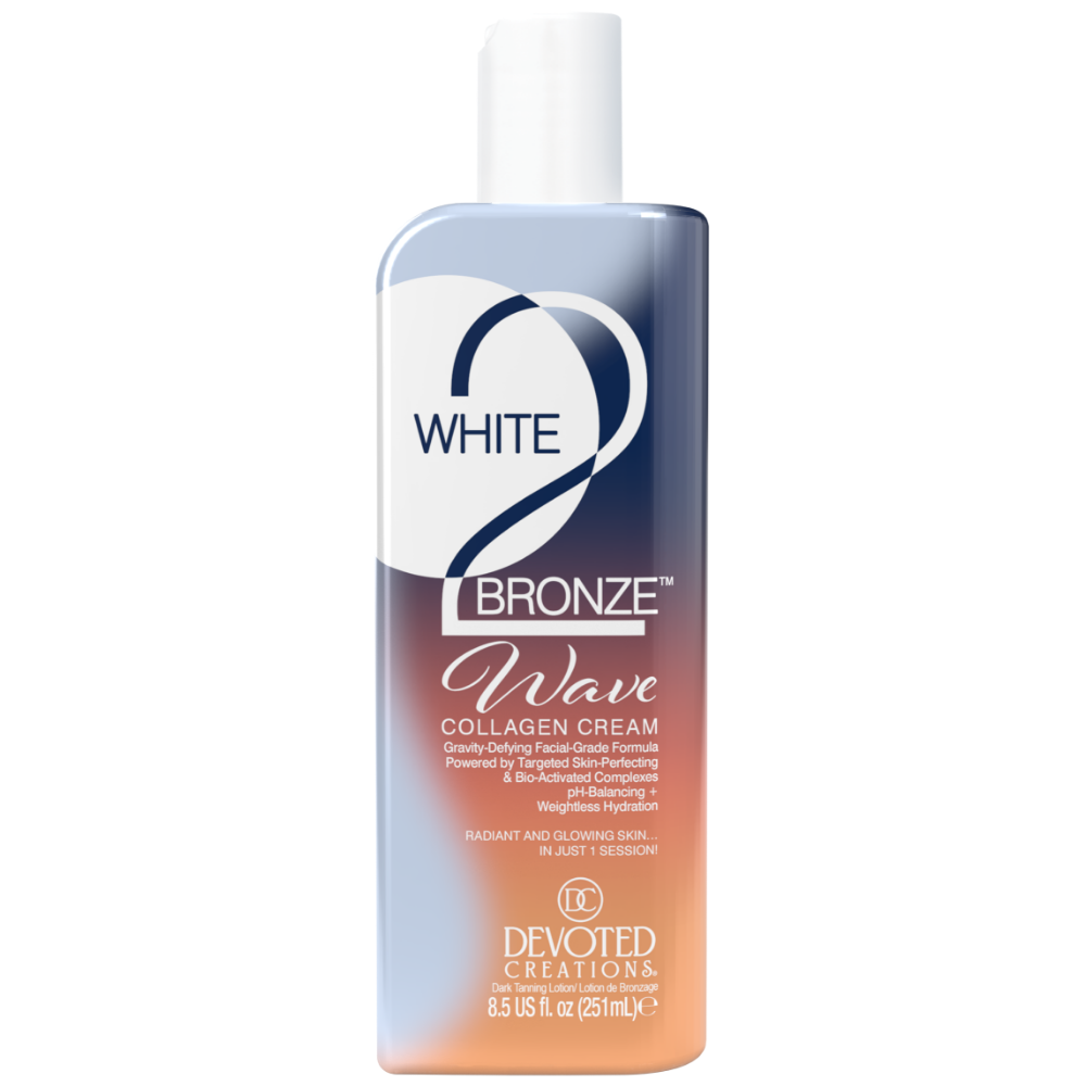 Devoted Creations White2Bronze Wave Collagen Cream Dark Tanning Accelerator Lotion 251ml