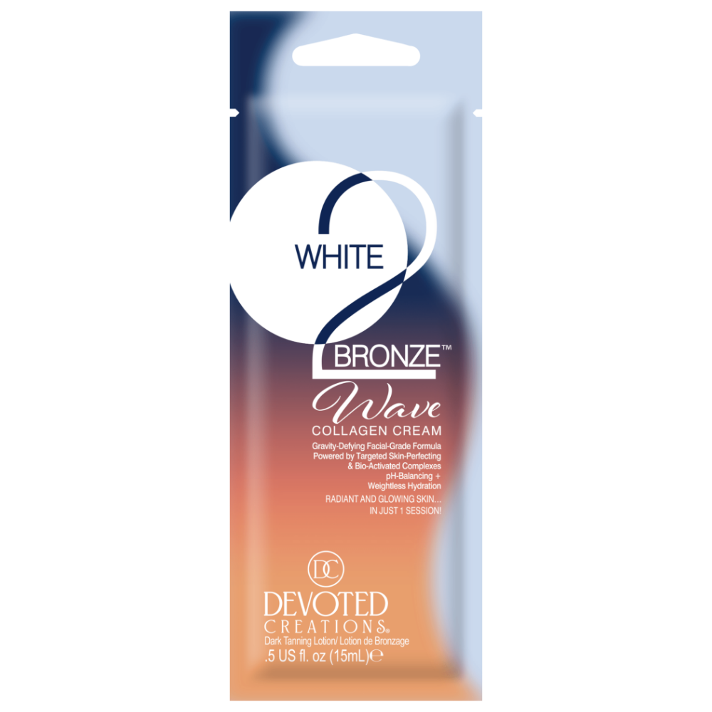 Devoted Creations White2Bronze Wave Collagen Cream Dark Tanning Accelerator Lotion Sachet 15ml