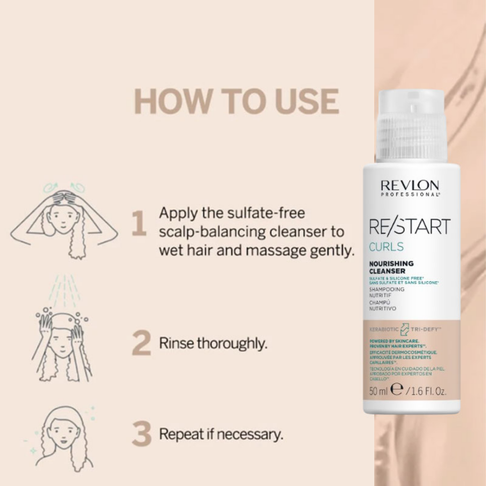 Revlon Professional Restart Curls Nourishing Cleanser 50ml