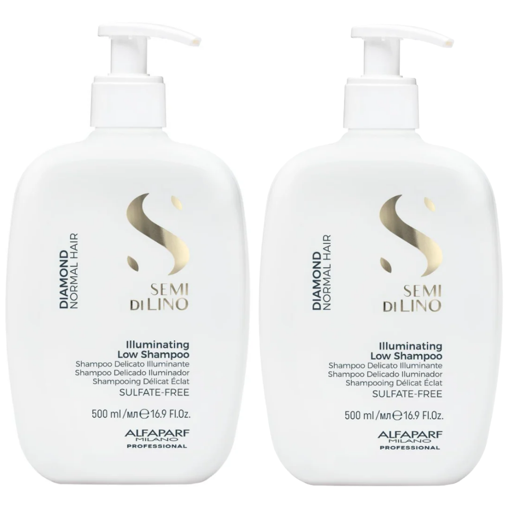Alfaparf Milano Semi Di Lino Diamond Illuminating Shampoo Duo 2 x 500ml