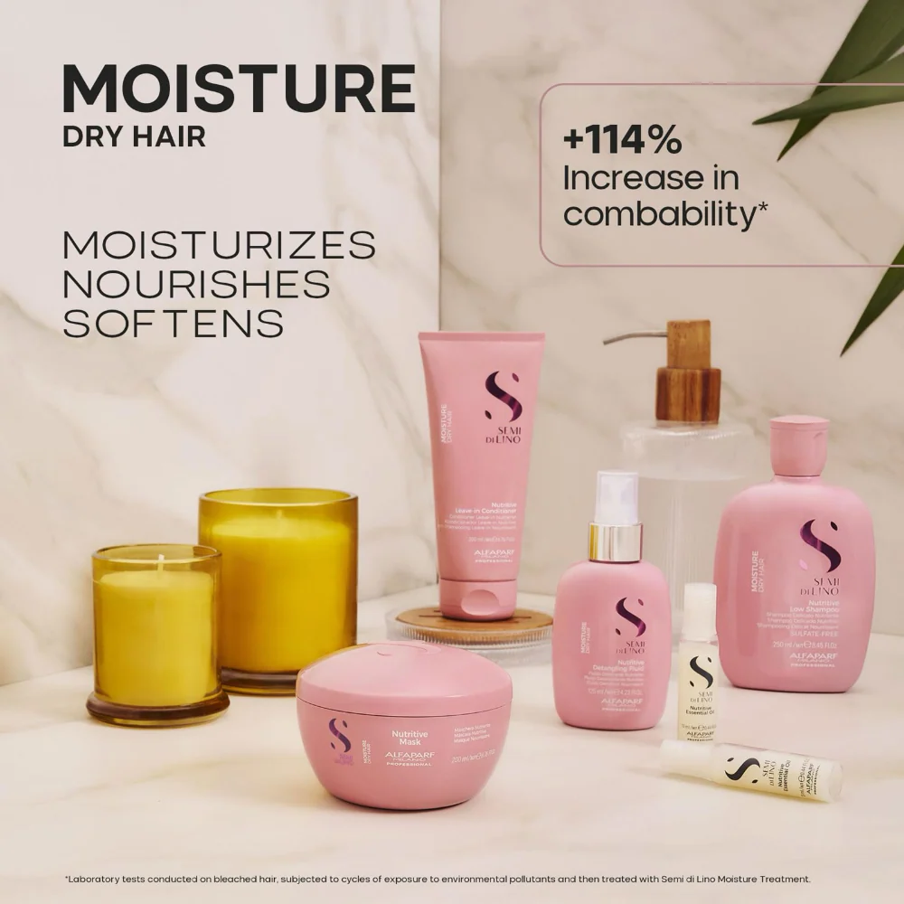Alfaparf Milano Semi Di Lino Moisture Nutritive Shampoo Duo 2 x 500ml