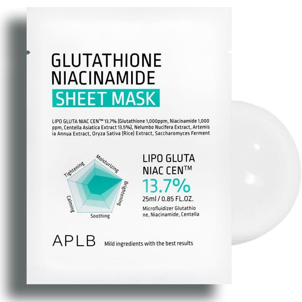 APLB Glutathione Niacinamide Sheet Mask 25ml