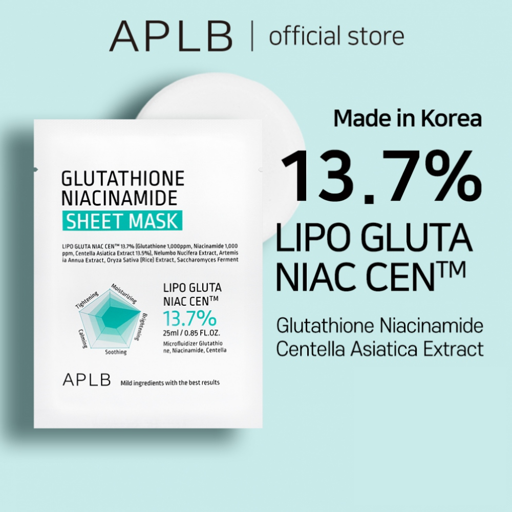 APLB Glutathione Niacinamide Sheet Mask 25ml