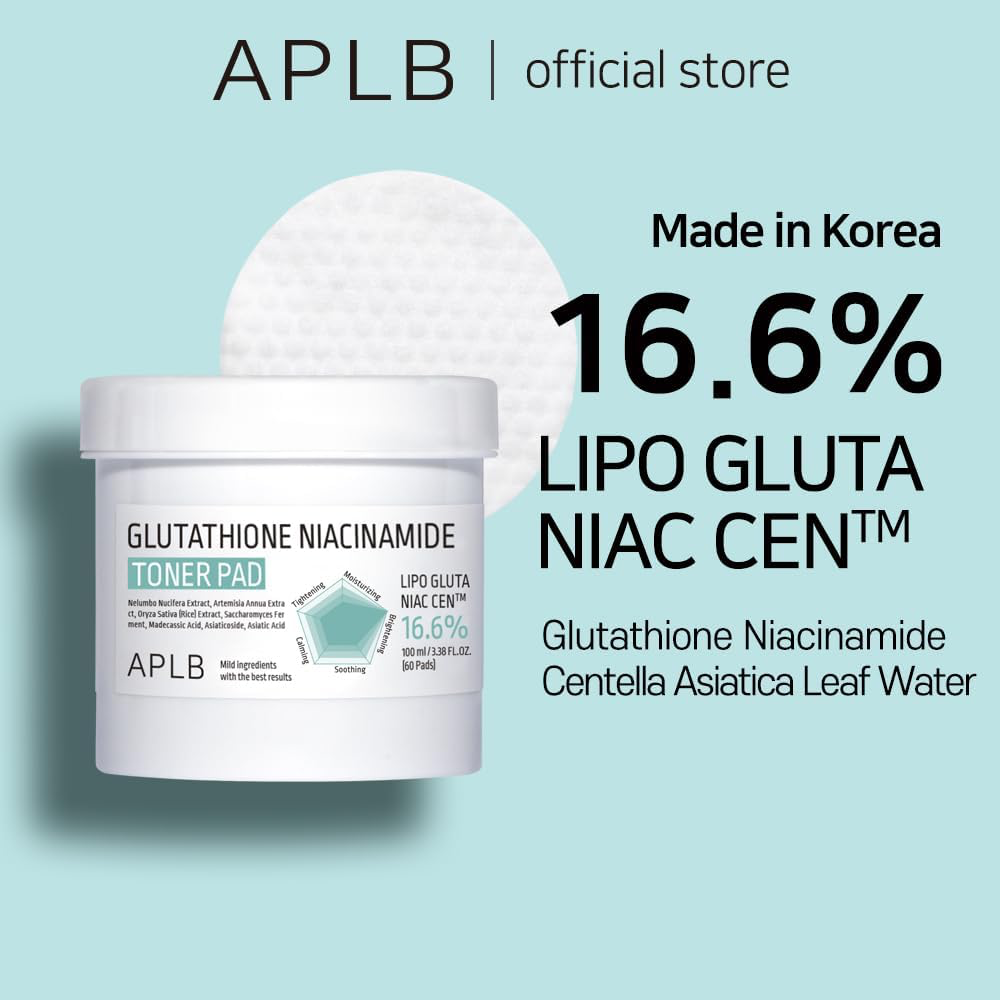 APLB Glutathione Niacinamide Toner Pad x60