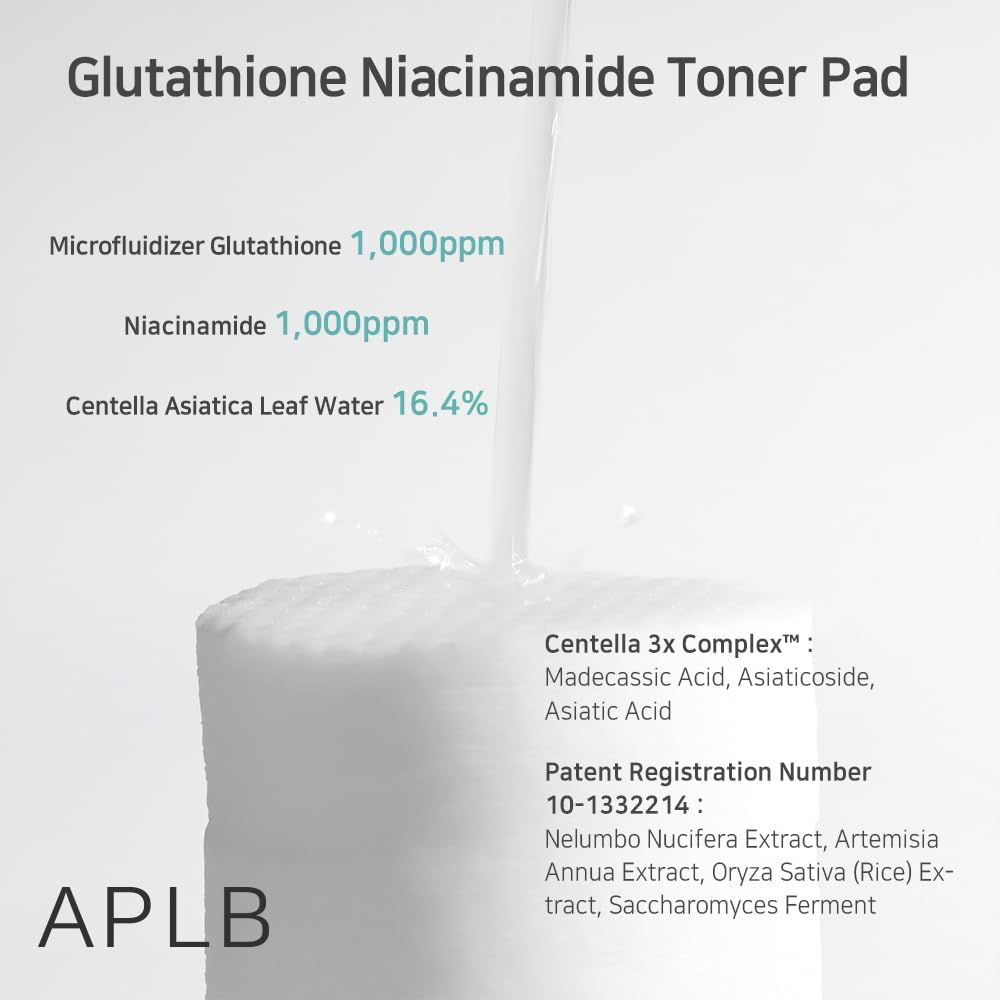 APLB Glutathione Niacinamide Toner Pad x60