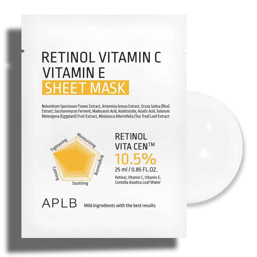APLB Retinol Vitamin C Vitamin E Sheet Mask 25ml
