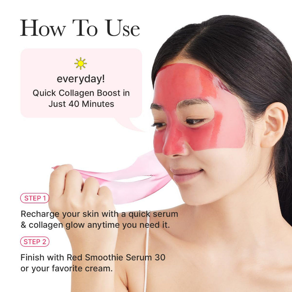 Arencia Red Collagen Jello Hydrogel Mask 4 x 25g