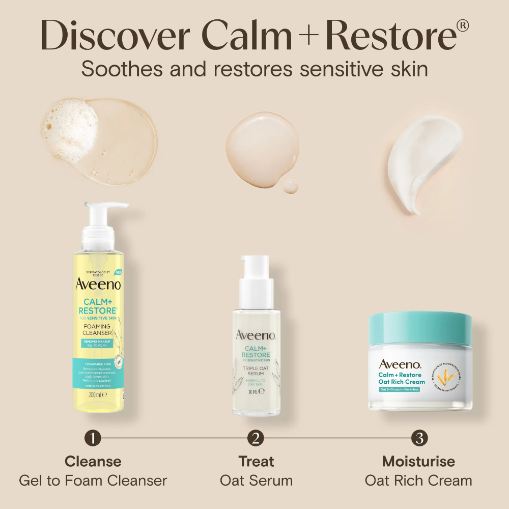 Aveeno Face Calm+ Restore Oat Rich Cream 50ml