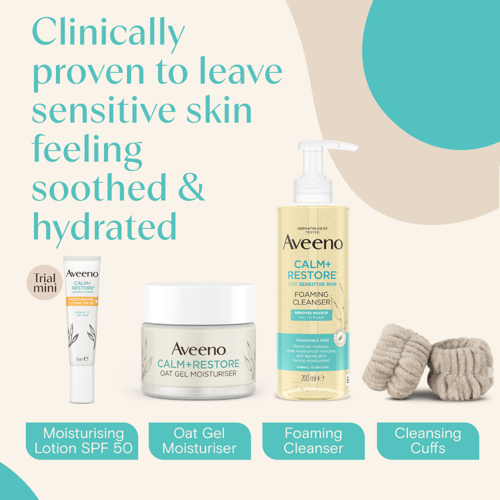 Aveeno Face Calm+ Restore Starter Kit Gift Set
