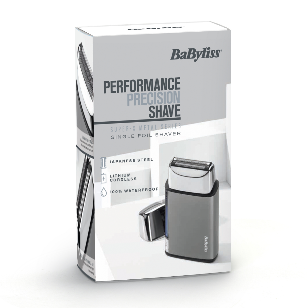 BaByliss Super-X Metal Series Single Foil Shaver FS996SU