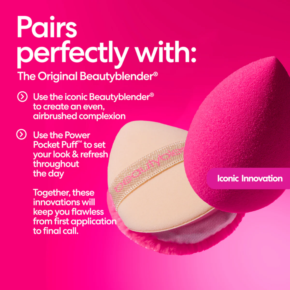Beautyblender Dual-Sided Power Pocket Powder Puff