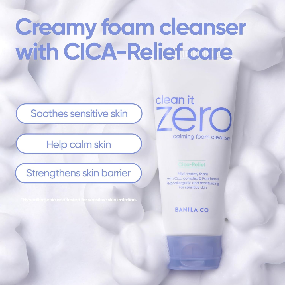 Banila Co Clean It Zero Cica-Relief Calming Foam Cleanser 150ml