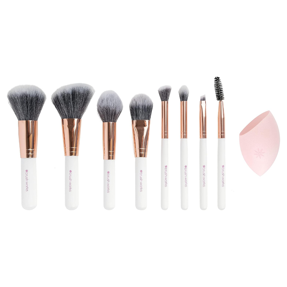Brushworks Exclusive Makeup Brush & Sponge Set