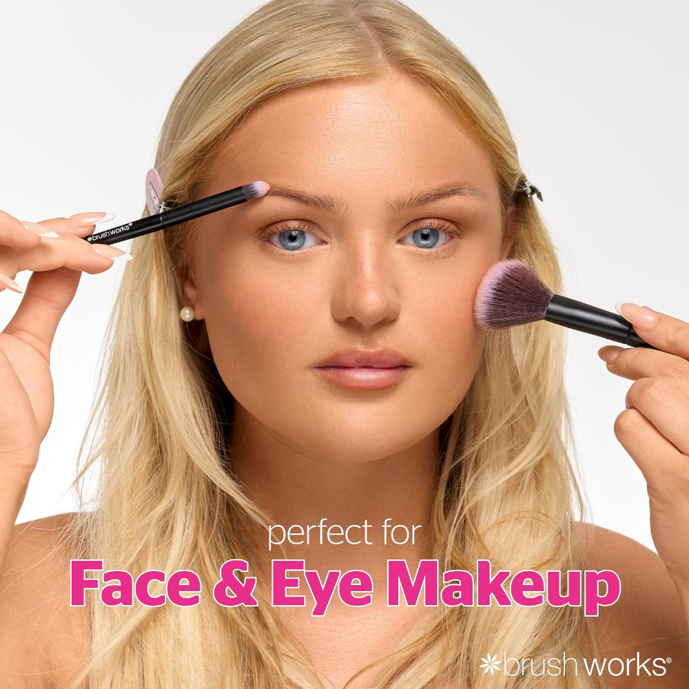 Brushworks Mini Travel Face & Eye Brush Set