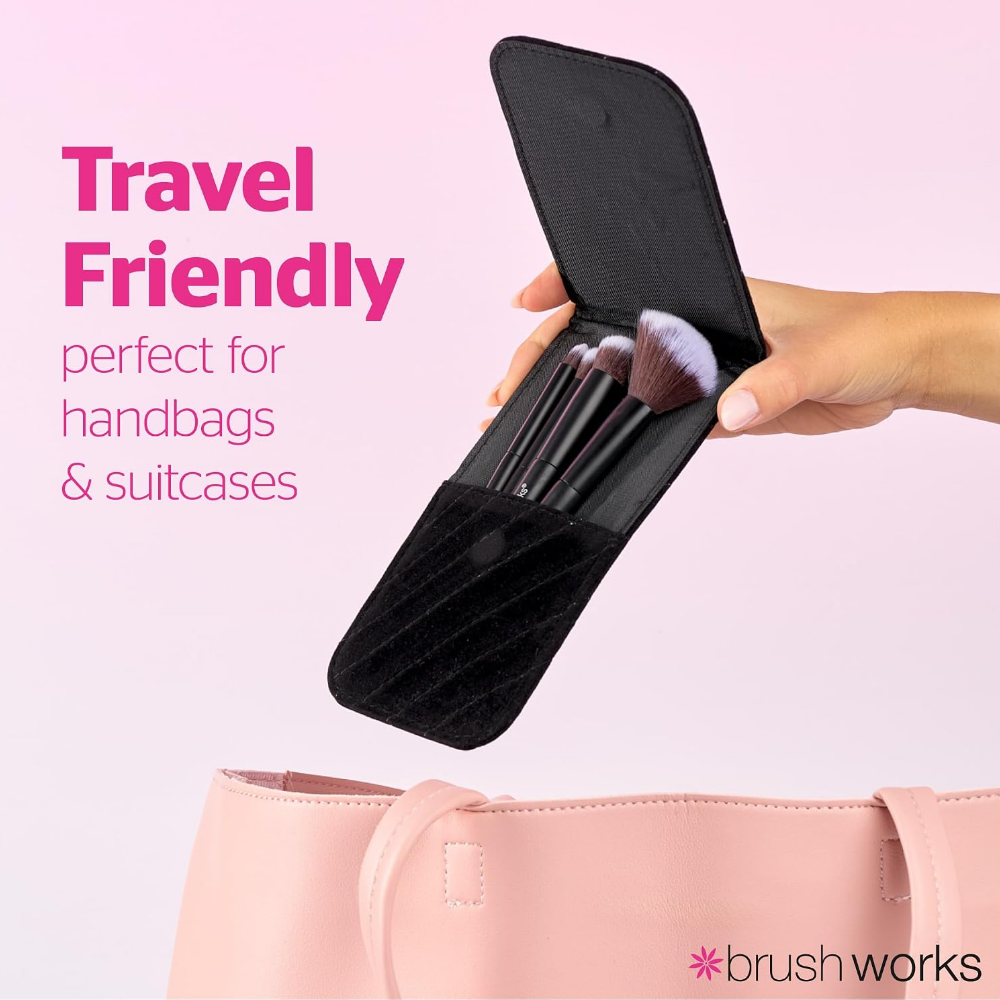 Brushworks Mini Travel Face & Eye Brush Set