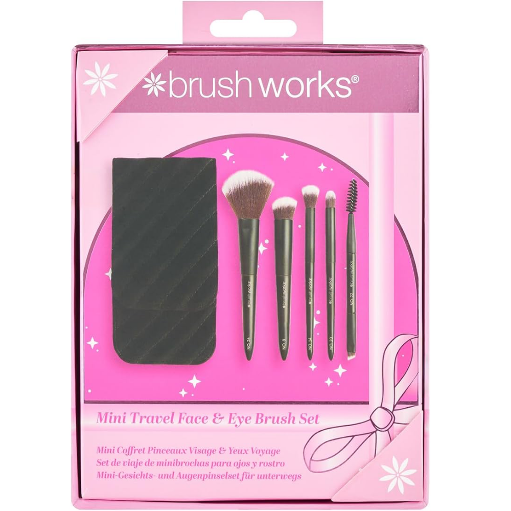 Brushworks Mini Travel Face & Eye Brush Set