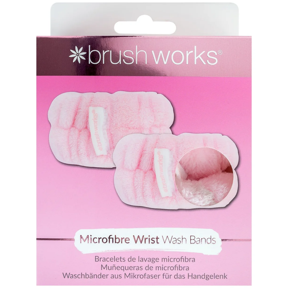Brushworks Microfibre Wrist Bands Duo Pack