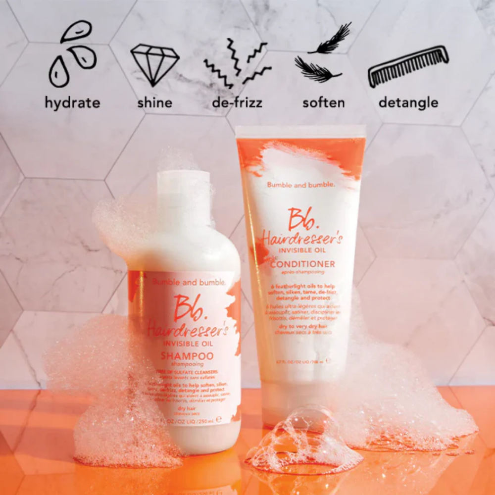 Bumble and bumble Hairdresser's Invisible Oil Hydrating Shampoo 250ml & Conditioner 200ml Twin