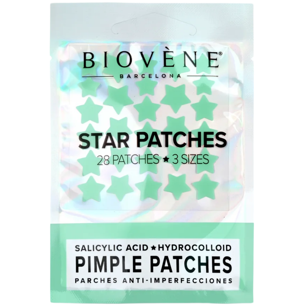 Biovene Hydrocolloid Star Pimple Patches Green x28