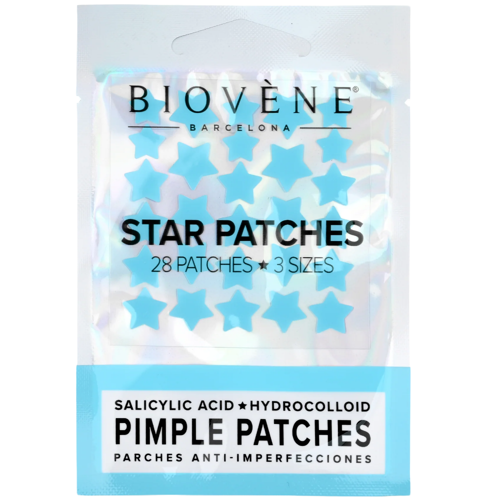 Biovene Hydrocolloid Star Pimple Patches Blue x28