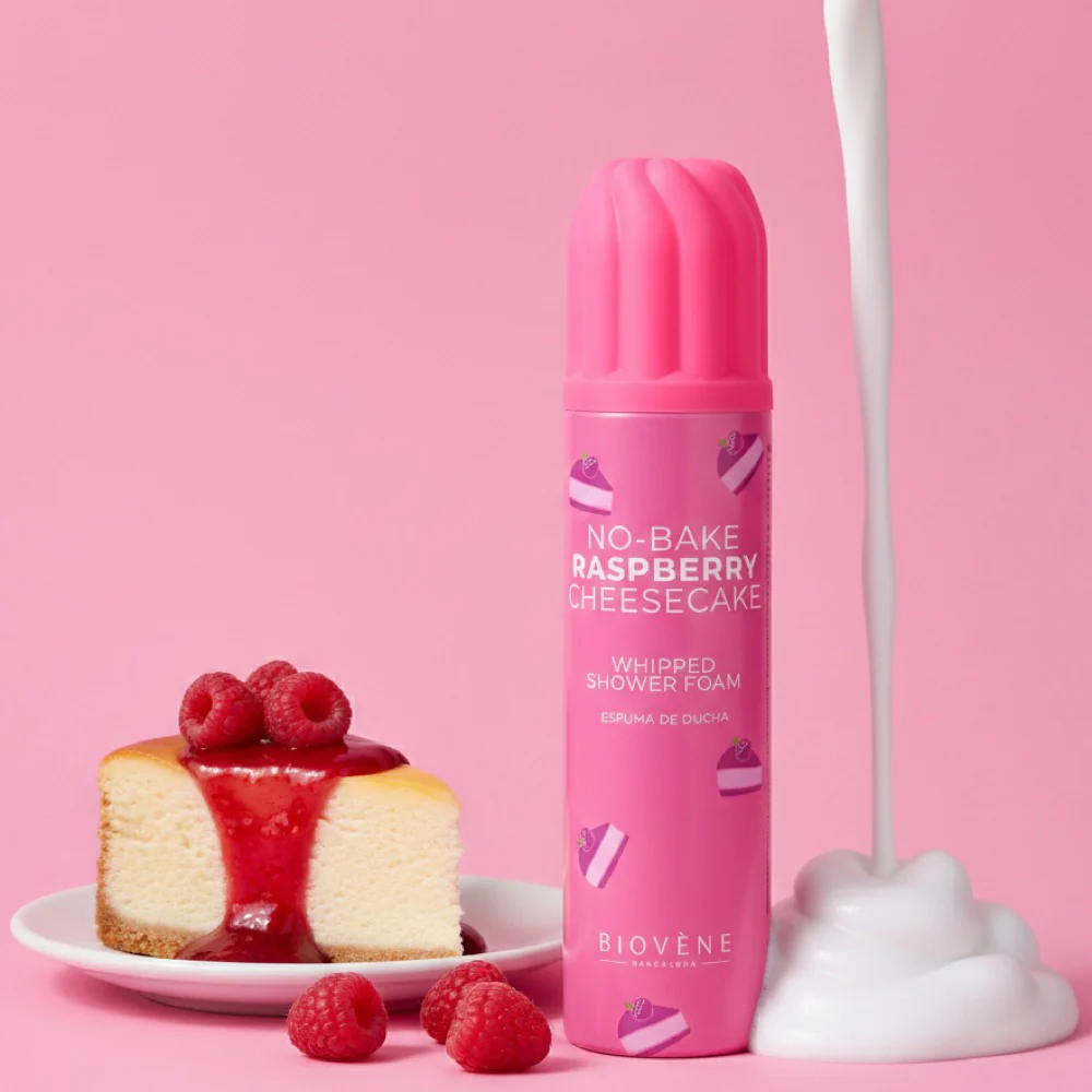 Biovene No-Bake Raspberry Cheesecake Whipped Shower Foam 250ml