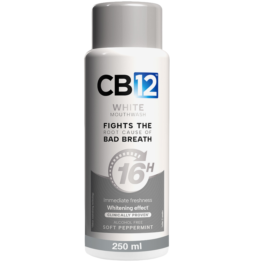 CB12 Mouthwash Oral Rinse Whitening Soft Peppermint 250ml